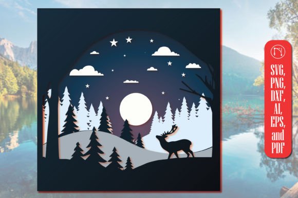 3D Paper Cut Forest: Laser Cutting & Wall Decor