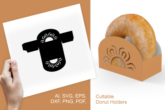 Blossom Donut Holder 3D SVG for Shapes