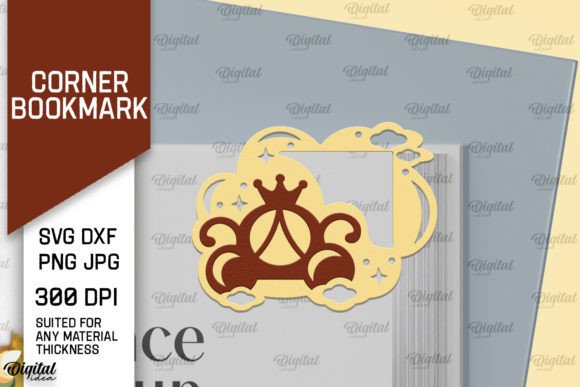 Carriage Corner Bookmark: 3D SVG Shapes
