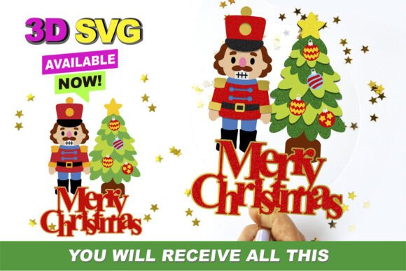 Christmas Nutcracker Topper SVG: A 3D SVG Review