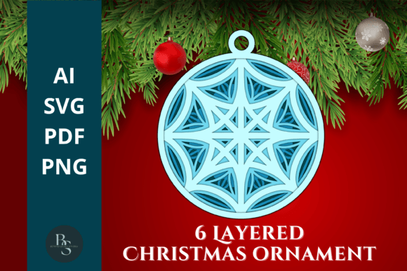 Christmas Ornament 3D SVG for Polished Blog Design