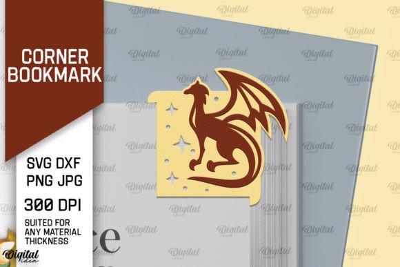 Dragon Corner Bookmark 3D SVG Shapes Review