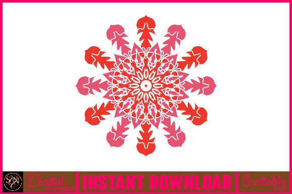 Graphics for Crafts: Mandala 3D Layered SVG Cut File-140