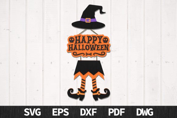 Halloween Witch SVG for Autumn Laser Cutting