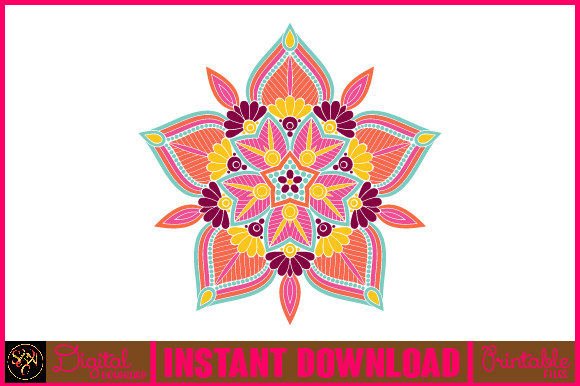 Mandala 3D Layered SVG: Crafts & Graphics