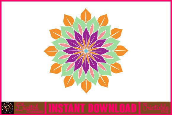 Mandala 3D Layered SVG: Crafts Graphics