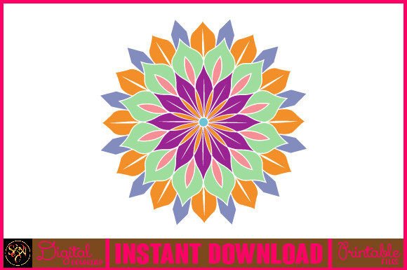 Mandala 3D Layered SVG Cut File-90: Crafts & Graphics
