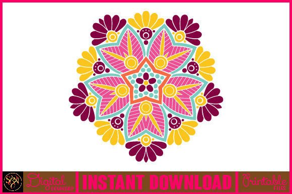 Mandala 3D Layered SVG: Graphics for Crafts