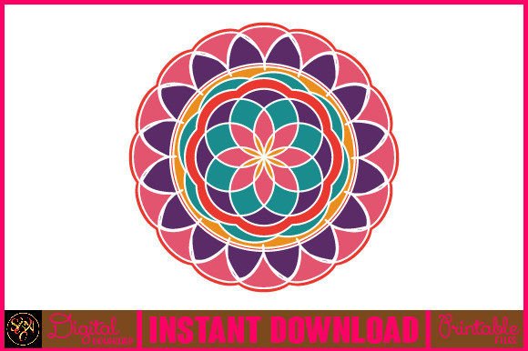 Mandala 3D Layered SVG: Graphics for Crafts
