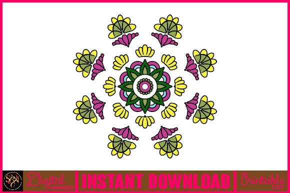 Mandala 3D Layered SVG: Graphics for Crafts
