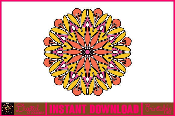 Mandala 3D Layered SVG: Graphics for Crafts