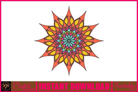 Mandala 3D Layered SVG: Graphics for Crafts