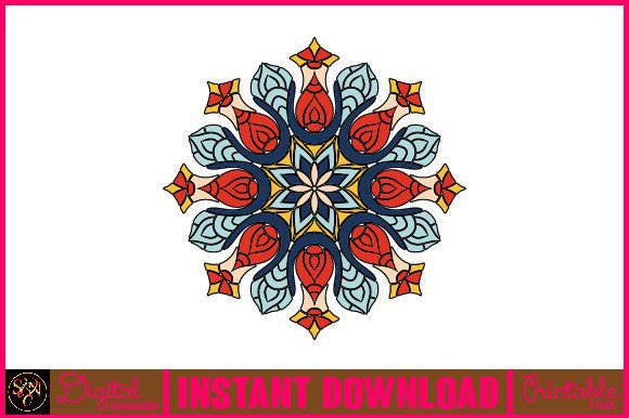 Mandala 3D Layered SVG: Graphics for Crafts