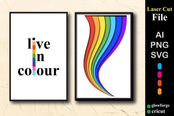 Pride Prints: 3D SVG Art for Shadow Boxes