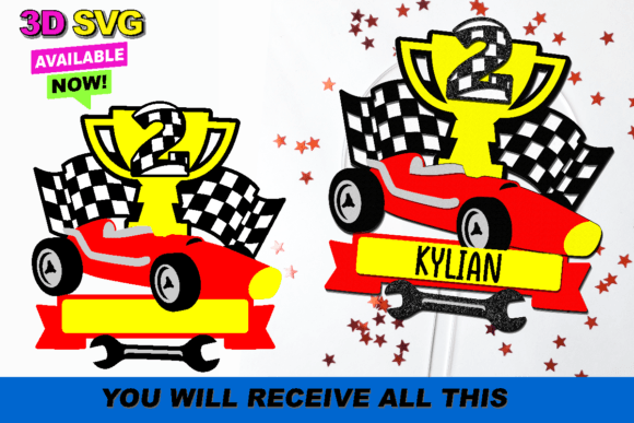 Reviewing the Race Car Cake Topper 3D SVG for Stitch
