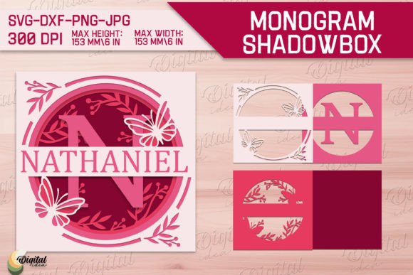 Shadow Box Alphabet Paper Cut. Letter N: 3D SVG Review