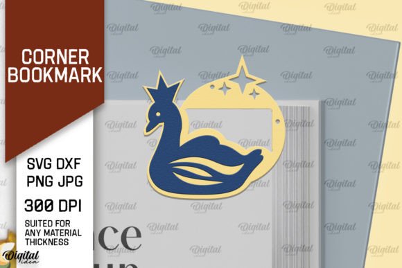 Swan Corner Bookmark: 3D SVG Shapes Review